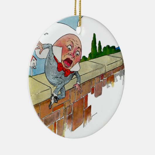 Illustratie van  "Humpty Dumpty Nursery Rhyme" Keramisch Ornament (Rechts)