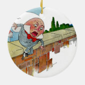 Illustratie van  "Humpty Dumpty Nursery Rhyme" Keramisch Ornament (Achterkant)