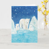 Illustratie van ijsberen   kaart (Gele Bloem)