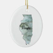 Illustratie van Illinois State Keramisch Ornament (Rechts)