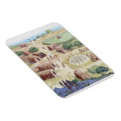 Illustratie van inheems Amerikaans dorp Magneet (Rechterzijde)