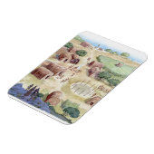 Illustratie van inheems Amerikaans dorp Magneet (Linkerzijde)