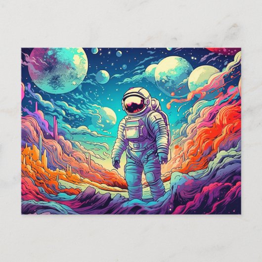 Illustratie van Into The Unknown Briefkaart (Voorkant)