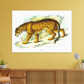  illustratie van jaguar Animal Canvas Afdruk (Insitu (Woonkamer))