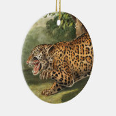 Illustratie van Jaguar (Felis onca) Keramisch Ornament (Rechts)