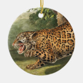 Illustratie van Jaguar (Felis onca) Keramisch Ornament (Voorkant)