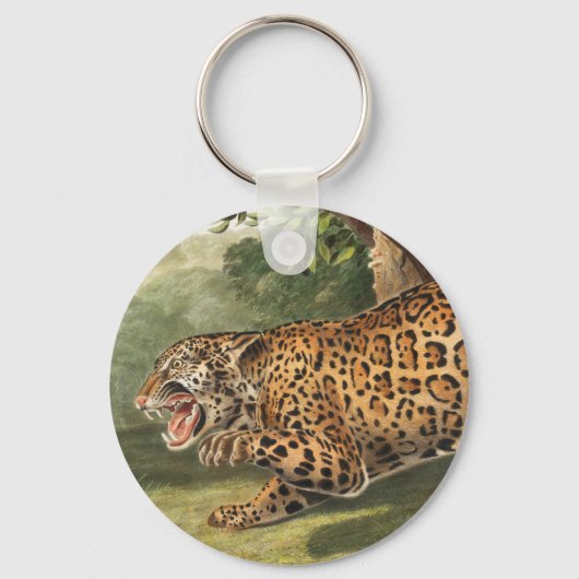 Illustratie van Jaguar (Felis onca) Sleutelhanger (Voorkant)
