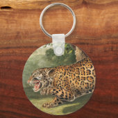 Illustratie van Jaguar (Felis onca) Sleutelhanger (Voorkant)