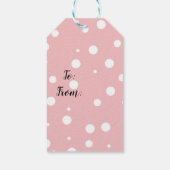 Illustratie van kerstbomen Klassieke cadeautjes La Cadeaulabel (Achterkant)