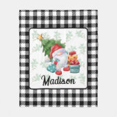 Illustratie van kerstgenoom fleece deken (Voorkant)