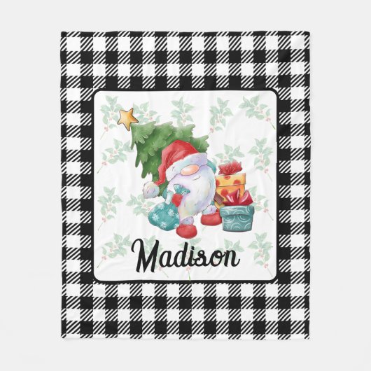 Illustratie van kerstgenoom fleece deken (Voorkant)