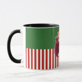 Illustratie van Kerstman met Zak met Cadeaus Mok