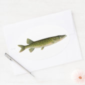 Illustratie van kettingpikel ovale sticker (Envelop)