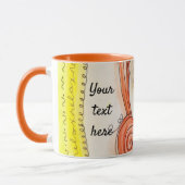 Illustratie van klein meisje Red Hair Cute Fun Mok (Links)