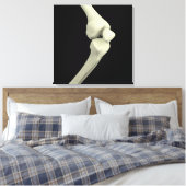 Illustratie van kniebocht, buiging canvas afdruk (Insitu (Slaapkamer))