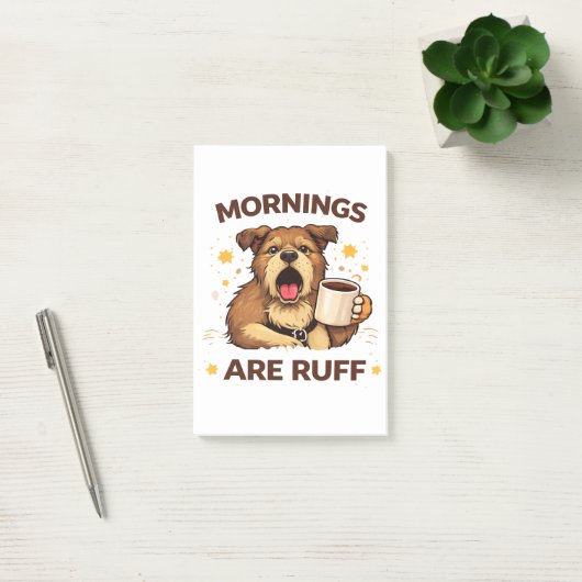 Illustratie van knuffel hond post-it® notes (Kantoor)