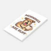 Illustratie van knuffel hond post-it® notes (Schuin)