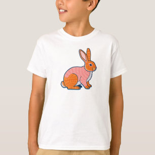 Illustratie van knuffelkonijn t-shirt
