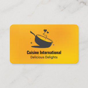 Illustratie van koekenpan   Culinair   Restaurant Visitekaartje