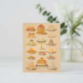 Illustratie van koekjes Koken Geschiedenis Briefkaart (Staand voorkant)