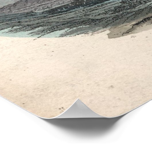 Illustratie van  kometen en meters (1851) poster (Hoek)