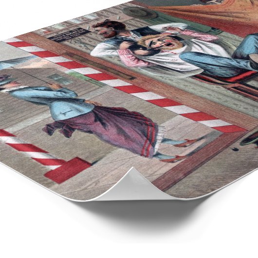 Illustratie van komische winkels poster (Hoek)