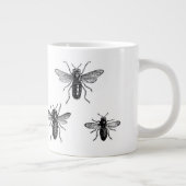 Illustratie van  koninginnen en bijen grote koffiekop (Rechts)