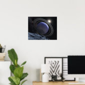 Illustratie van kunstenaar poster (Thuiskantoor)