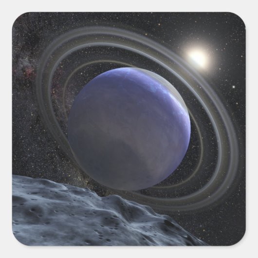 Illustratie van kunstenaar vierkante sticker (Voorkant)