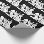 illustratie van kunstschildluiers cadeaupapier (Hoek)