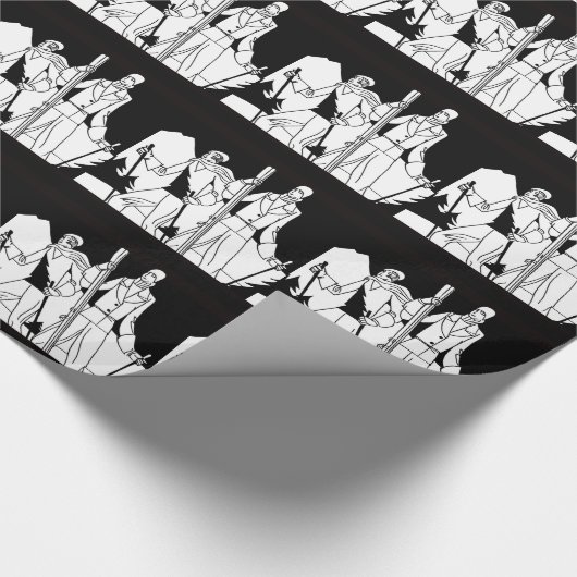 illustratie van kunstschildluiers cadeaupapier (Hoek)