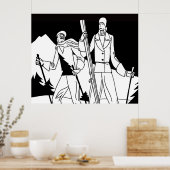 illustratie van kunstschildluiers poster (Keuken)