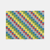 Illustratie van kunststofblokken fleece deken (Voorkant (Horizontaal))