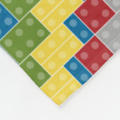 Illustratie van kunststofblokken Illustratie aange Fleece Deken (Hoek)