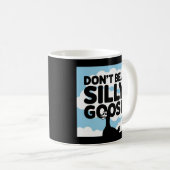 Illustratie van kunstwerken Wees geen Gekke gans Koffiemok (Voorkant rechts)
