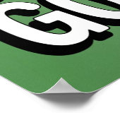 Illustratie van kunstwerken Wees geen Gekke gans Poster (Hoek)