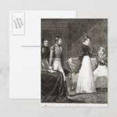 illustratie van "La Famille Elliot" Briefkaart (Voorkant / Achterkant)