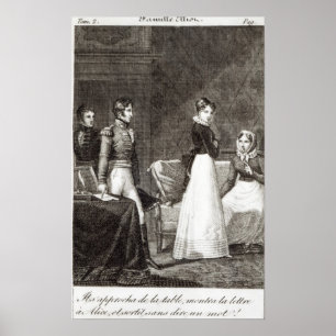illustratie van "La Famille Elliot" Poster