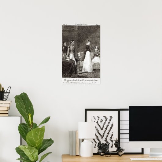 illustratie van "La Famille Elliot" Poster (Thuiskantoor)