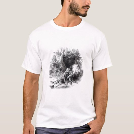 Illustratie van 'Laatste van Mohicans T-shirt (Voorkant)