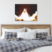 Illustratie van lancering van spaceshuttle canvas afdruk (Insitu (Slaapkamer))