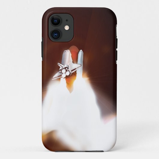 Illustratie van lancering van spaceshuttle Case-Mate iPhone case (Achterkant)