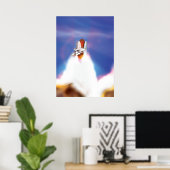 Illustratie van lancering van spaceshuttle poster (Thuiskantoor)