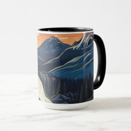 Illustratie van Landschap Mok