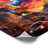 Illustratie van Las Vegas Nevada USA Poster (Hoek)
