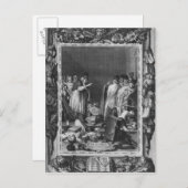 Illustratie van "Le Lutrin" door Nicolas Briefkaart (Voorkant / Achterkant)