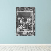 Illustratie van "Le Lutrin" door Nicolas Canvas Afdruk (Insitu (Houten vloer))