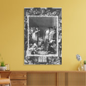 Illustratie van "Le Lutrin" door Nicolas Canvas Afdruk (Insitu (Woonkamer))