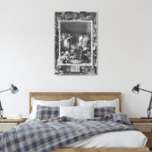 Illustratie van "Le Lutrin" door Nicolas Canvas Afdruk (Insitu (Slaapkamer))
