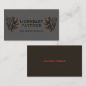  illustratie van leeuw visitekaartje (Voorkant / Achterkant)